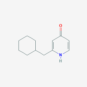 molecular formula C12H17NO B14846063 2-(Cyclohexylmethyl)pyridin-4-OL 