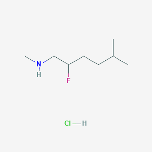 (2-Fluoro-5-methylhexyl)(methyl)amine hydrochloride