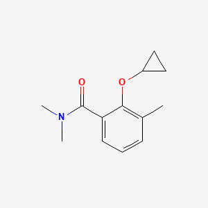 molecular formula C13H17NO2 B14846070 2-Cyclopropoxy-N,N,3-trimethylbenzamide 