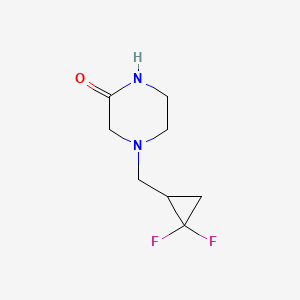 4-((2,2-Difluorocyclopropyl)methyl)piperazin-2-one