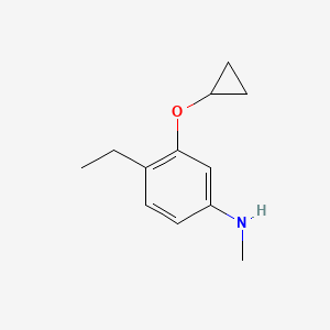 3-Cyclopropoxy-4-ethyl-N-methylaniline