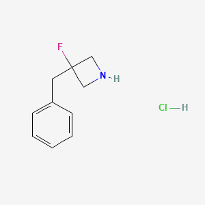 molecular formula C10H13ClFN B1484609 3-Benzyl-3-fluoroazetidine hydrochloride CAS No. 1884189-95-0