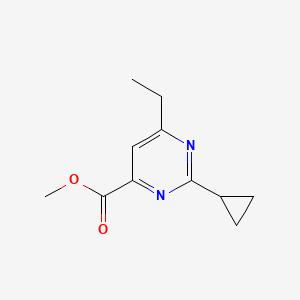 Methyl 2-cyclopropyl-6-ethylpyrimidine-4-carboxylate