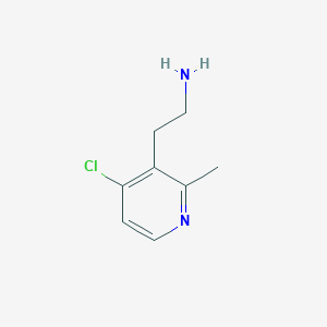 molecular formula C8H11ClN2 B14846132 2-(4-Chloro-2-methylpyridin-3-YL)ethanamine 