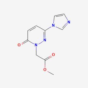 methyl 2-[3-(1H-imidazol-1-yl)-6-oxo-1,6-dihydropyridazin-1-yl]acetate