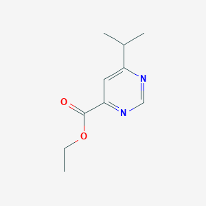 Ethyl 6-(propan-2-yl)pyrimidine-4-carboxylate