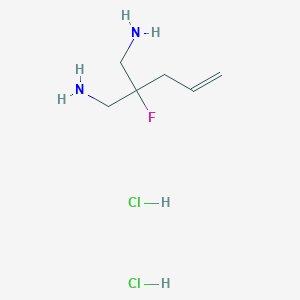 2-(Aminomethyl)-2-fluoropent-4-en-1-amine dihydrochloride