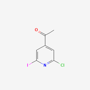 1-(2-Chloro-6-iodopyridin-4-YL)ethanone