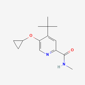 molecular formula C14H20N2O2 B14846182 4-Tert-butyl-5-cyclopropoxy-N-methylpicolinamide 