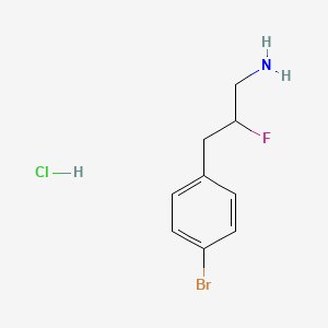 molecular formula C9H12BrClFN B1484619 3-(4-溴苯基)-2-氟丙胺盐酸盐 CAS No. 2098018-07-4