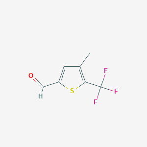 4-Methyl-5-(trifluoromethyl)thiophene-2-carbaldehyde