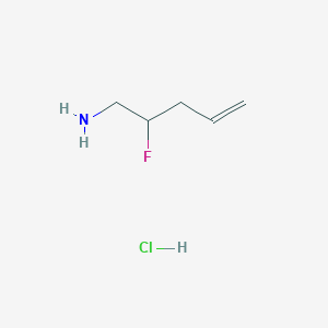 molecular formula C5H11ClFN B1484622 2-Fluoropent-4-en-1-amine hydrochloride CAS No. 2098024-21-4