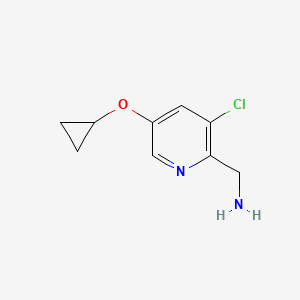 (3-Chloro-5-cyclopropoxypyridin-2-YL)methanamine