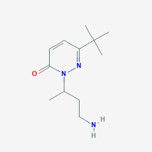 2-(4-Aminobutan-2-yl)-6-tert-butyl-2,3-dihydropyridazin-3-one