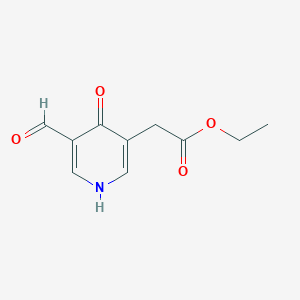 Ethyl (5-formyl-4-hydroxypyridin-3-YL)acetate