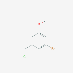 molecular formula C8H8BrClO B14846248 1-Bromo-3-(chloromethyl)-5-methoxybenzene 