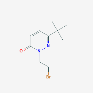 2-(2-Bromoethyl)-6-tert-butyl-2,3-dihydropyridazin-3-one
