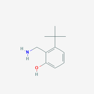 molecular formula C11H17NO B14846255 2-(Aminomethyl)-3-tert-butylphenol 