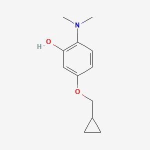 5-(Cyclopropylmethoxy)-2-(dimethylamino)phenol