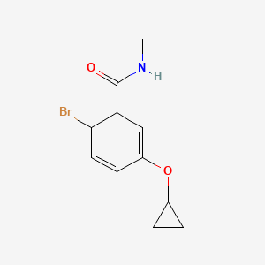 6-Bromo-3-cyclopropoxy-N-methylcyclohexa-2,4-dienecarboxamide