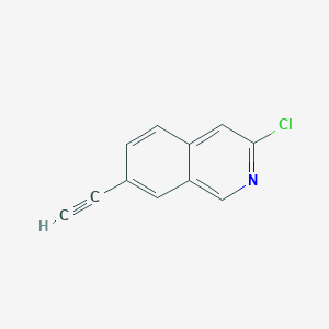 molecular formula C11H6ClN B1484628 3-氯-7-乙炔异喹啉 CAS No. 1822653-42-8