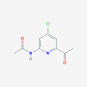 N-(6-Acetyl-4-chloropyridin-2-YL)acetamide