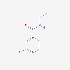 molecular formula C9H9FINO B1484632 N-ethyl-3-fluoro-4-iodobenzamide CAS No. 1864463-16-0
