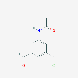 N-(3-(Chloromethyl)-5-formylphenyl)acetamide