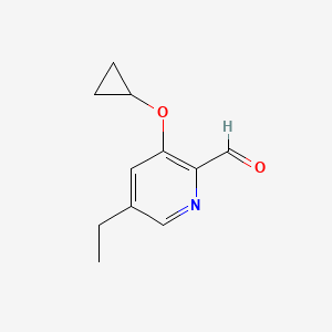 3-Cyclopropoxy-5-ethylpicolinaldehyde