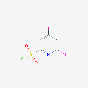 molecular formula C5H2ClFINO2S B14846372 4-Fluoro-6-iodopyridine-2-sulfonyl chloride 