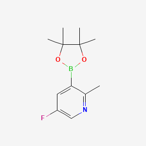 5-Fluoro-2-methyl-3-(4,4,5,5-tetramethyl-1,3,2-dioxaborolan-2-YL)pyridine