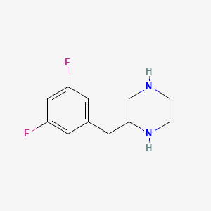 molecular formula C11H14F2N2 B14846429 2-(3,5-Difluoro-benzyl)-piperazine 