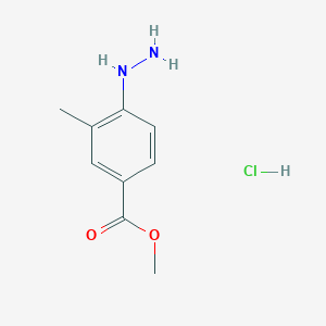 molecular formula C9H13ClN2O2 B1484643 Methyl 4-hydrazinyl-3-methylbenzoate hydrochloride CAS No. 1431878-47-5