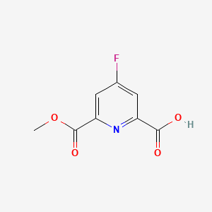 4-Fluoro-6-(methoxycarbonyl)pyridine-2-carboxylic acid