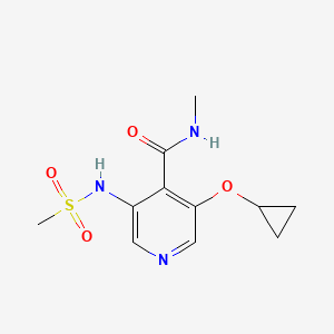 3-Cyclopropoxy-N-methyl-5-(methylsulfonamido)isonicotinamide