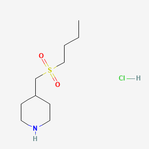 molecular formula C10H22ClNO2S B1484648 4-(Butane-1-sulfonylmethyl)-piperidine hydrochloride CAS No. 2205384-94-5