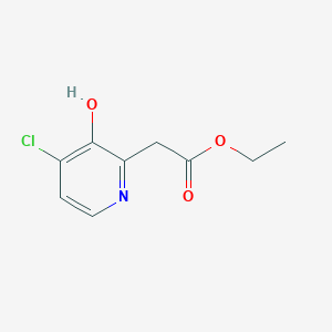 Ethyl (4-chloro-3-hydroxypyridin-2-YL)acetate