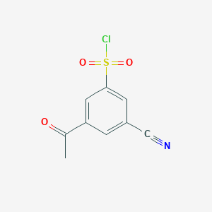 3-Acetyl-5-cyanobenzenesulfonyl chloride