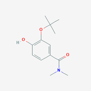 molecular formula C13H19NO3 B14846534 3-Tert-butoxy-4-hydroxy-N,N-dimethylbenzamide 