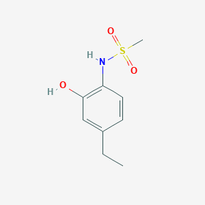 molecular formula C9H13NO3S B14846566 N-(4-Ethyl-2-hydroxyphenyl)methanesulfonamide 