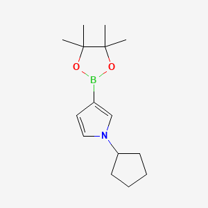 1-Cyclopentyl-3-(4,4,5,5-tetramethyl-1,3,2-dioxaborolan-2-YL)-pyrrole