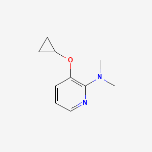 molecular formula C10H14N2O B14846596 3-Cyclopropoxy-N,N-dimethylpyridin-2-amine 