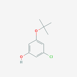 molecular formula C10H13ClO2 B14846614 3-(Tert-butoxy)-5-chlorophenol 