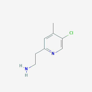 molecular formula C8H11ClN2 B14846617 2-(5-Chloro-4-methylpyridin-2-YL)ethan-1-amine CAS No. 886365-18-0