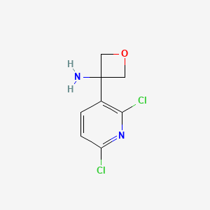 molecular formula C8H8Cl2N2O B1484662 3-(2,6-Dichloropyridin-3-yl)oxetan-3-amine hydrochloride CAS No. 2126694-15-1
