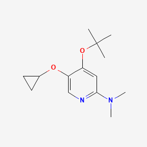 4-Tert-butoxy-5-cyclopropoxy-N,N-dimethylpyridin-2-amine