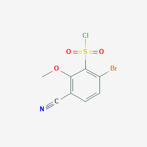 6-Bromo-3-cyano-2-methoxybenzenesulfonyl chloride