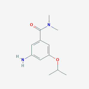 molecular formula C12H18N2O2 B1484667 3-Amino-5-isopropoxy-N,N-dimethylbenzamide CAS No. 1369903-62-7