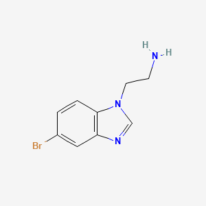 molecular formula C9H10BrN3 B14846670 2-(5-Bromo-1H-benzimidazol-1-YL)ethanamine 