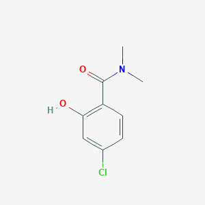 molecular formula C9H10ClNO2 B14846671 4-Chloro-2-hydroxy-N,N-dimethylbenzamide 